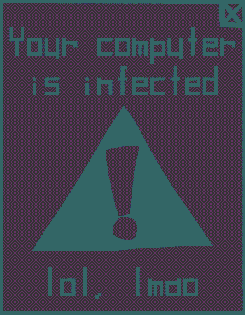 Your computer is infected. lol, lmao